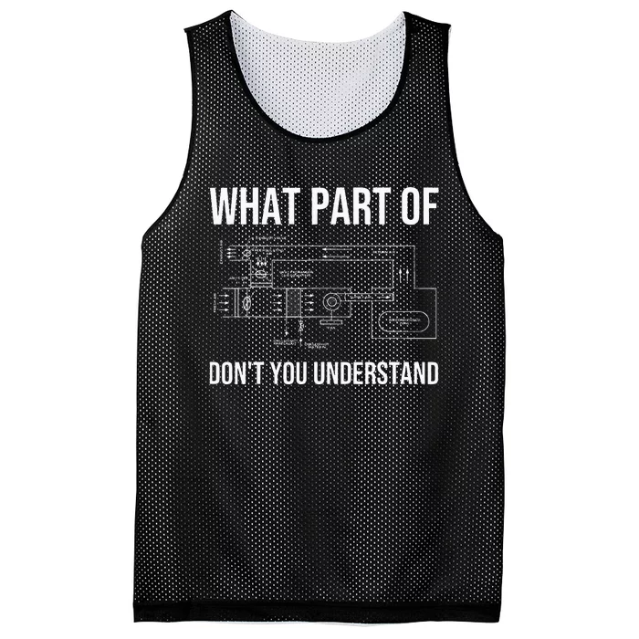 Funny HVAC Design For Dad HVAC Installer Engineers Tech Mesh Reversible Basketball Jersey Tank