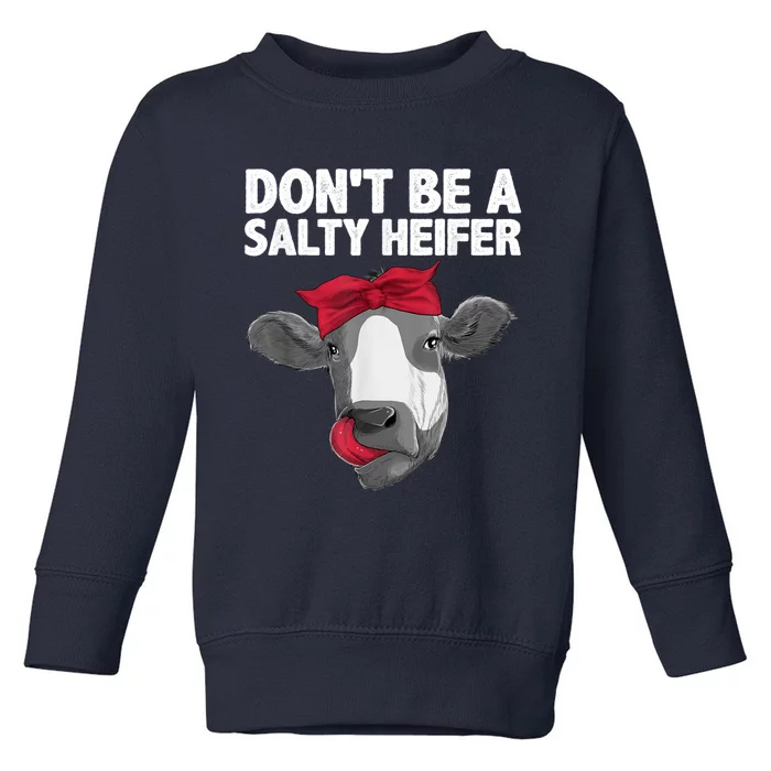 Funny Heifer Design For Women Girls Heifer Dairy Cow Lovers Toddler Sweatshirt