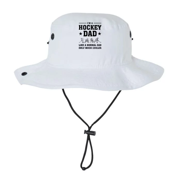 Funny Hockey Dad Like Normal Dad Only Much Cooler Father Day Great Gift Legacy Cool Fit Booney Bucket Hat