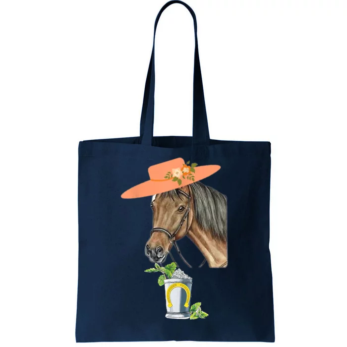 Funny Horse Derby Party Tote Bag