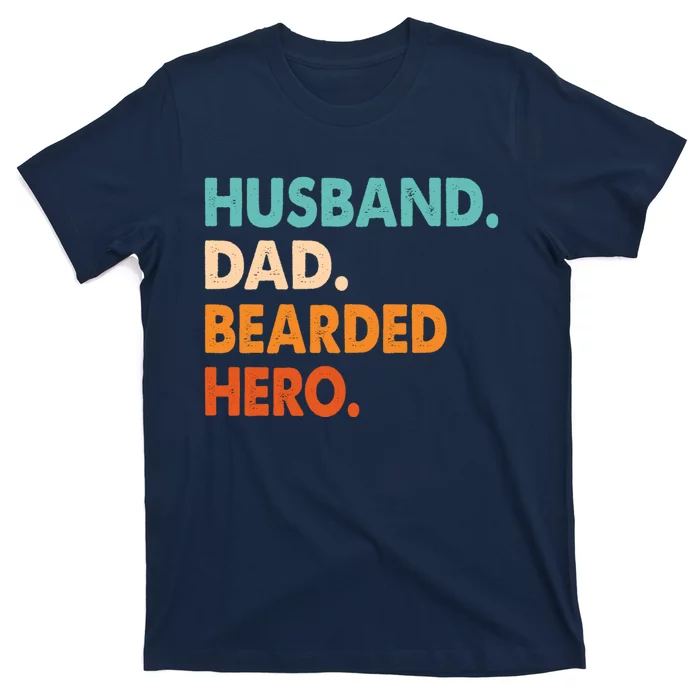 Funny Husband Dad Beard Legend Vintage Bearded T-Shirt