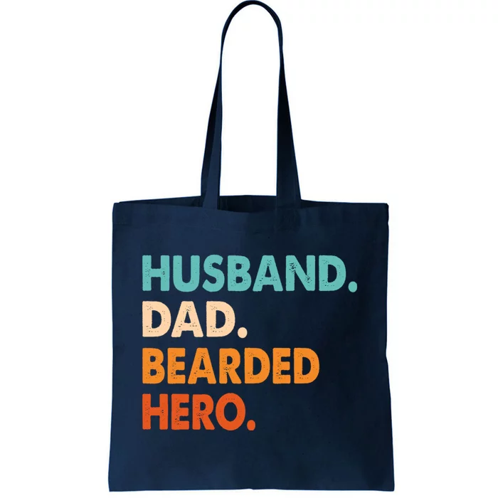 Funny Husband Dad Beard Legend Vintage Bearded Tote Bag