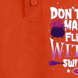 Funny Halloween Don't Make Me Flip My Witch Switch Dry Zone Grid Performance Polo