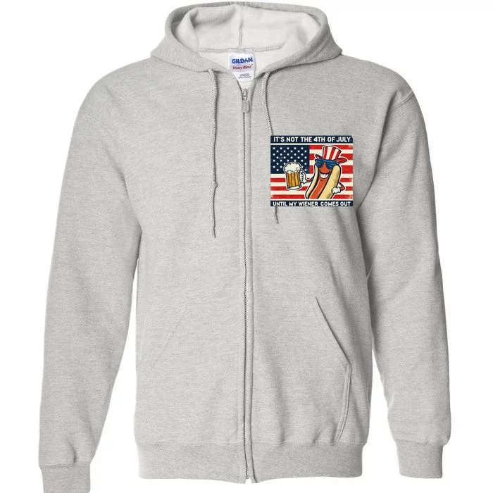 Funny Hot Dog 4th Of July Wiener Full Zip Hoodie