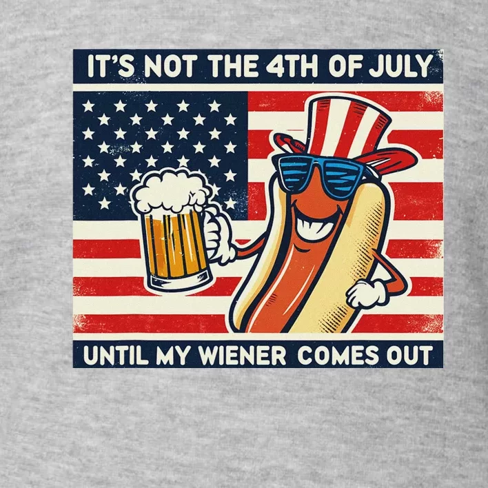 Funny Hot Dog 4th Of July Wiener Toddler Sweatshirt