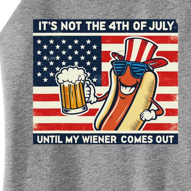 Funny Hot Dog 4th Of July Wiener Women’s Perfect Tri Rocker Tank