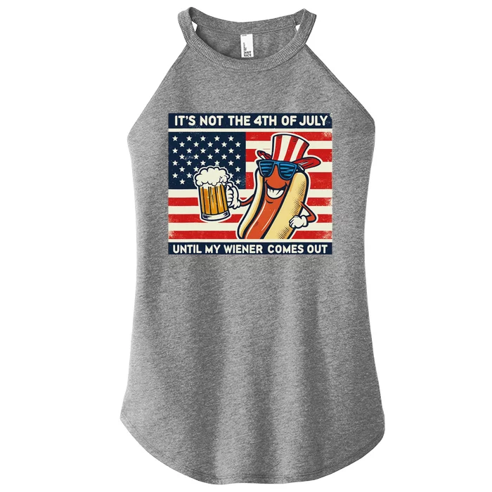 Funny Hot Dog 4th Of July Wiener Women’s Perfect Tri Rocker Tank