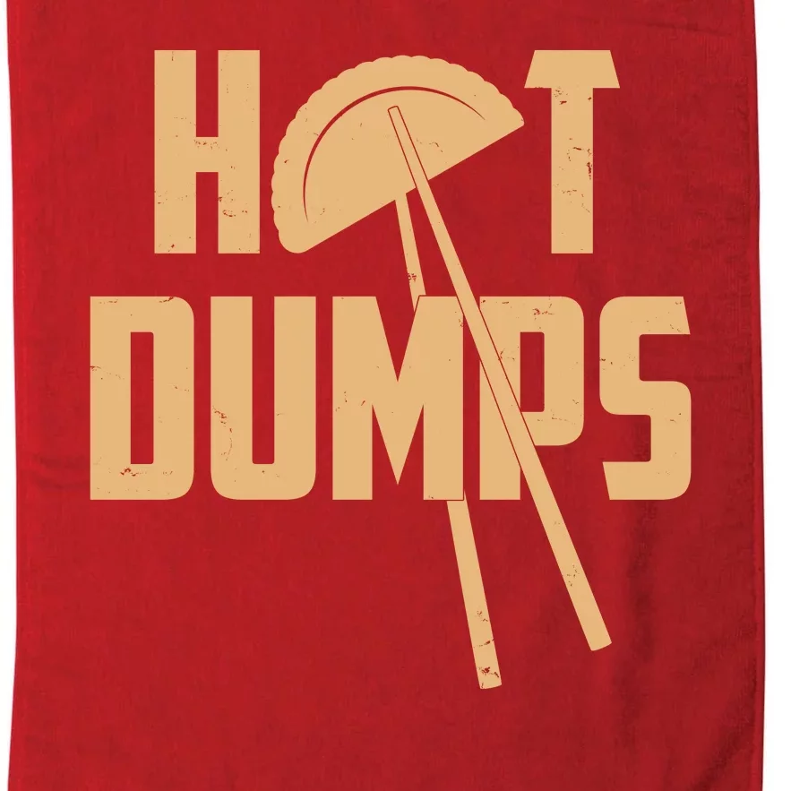 Funny Hot Dumps Dumplings Platinum Collection Golf Towel