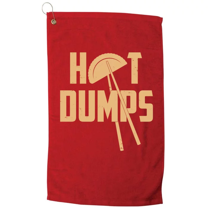 Funny Hot Dumps Dumplings Platinum Collection Golf Towel