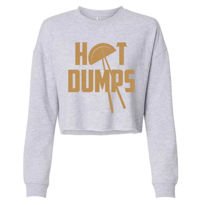 Funny Hot Dumps Dumplings Cropped Pullover Crew