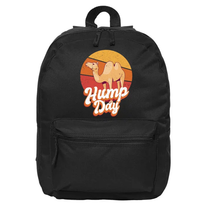 Funny Hump Day Camel Retro Vintage Camel Lovers 16 in Basic Backpack