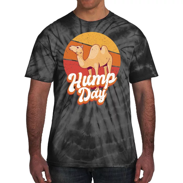 Funny Hump Day Camel Retro Vintage Camel Lovers Tie-Dye T-Shirt