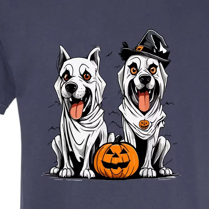 Funny Halloween Dog Ghost Mummy Dog Lover Matching Family Gift Garment-Dyed Heavyweight T-Shirt