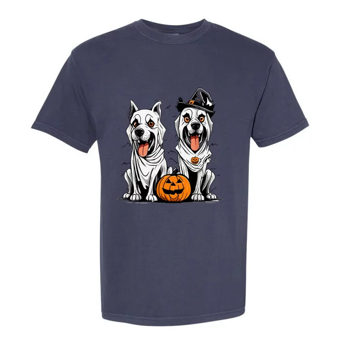 Funny Halloween Dog Ghost Mummy Dog Lover Matching Family Gift Garment-Dyed Heavyweight T-Shirt