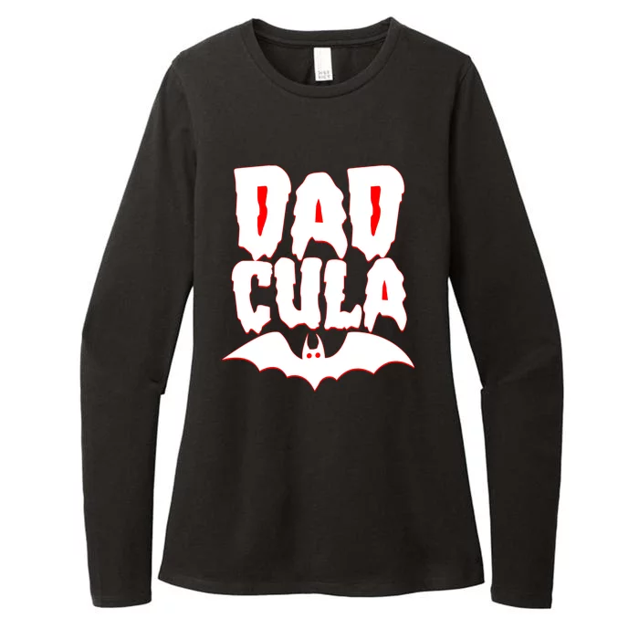 Funny Halloween Dadcula Dracula Womens CVC Long Sleeve Shirt