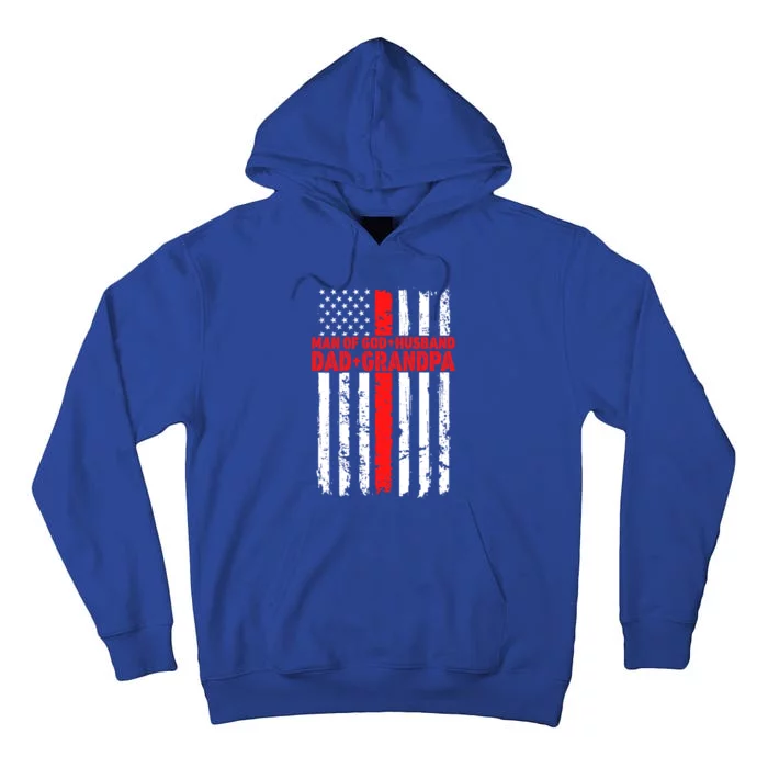 Funny Husband Dad Grandpa American Flag Fathers Day Meaningful Gift Tall Hoodie