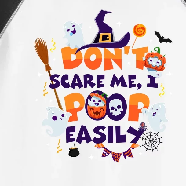 Funny Halloween Dont Scare Me I Poop Easily Toddler Fine Jersey T-Shirt