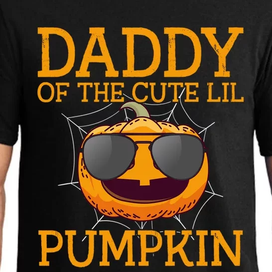 Funny Halloween Daddy Of The Cute Lil Pumpkin Gift Pajama Set