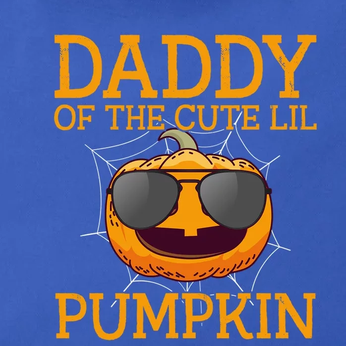 Funny Halloween Daddy Of The Cute Lil Pumpkin Gift Zip Tote Bag