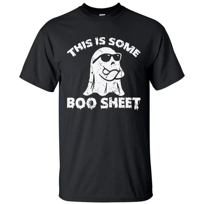 Funny Halloween Design This Is Some Boo Sheet Ghost Retro Tall T-Shirt