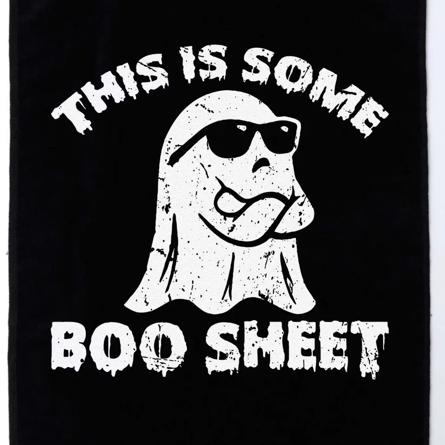 Funny Halloween Design This Is Some Boo Sheet Ghost Retro Platinum Collection Golf Towel