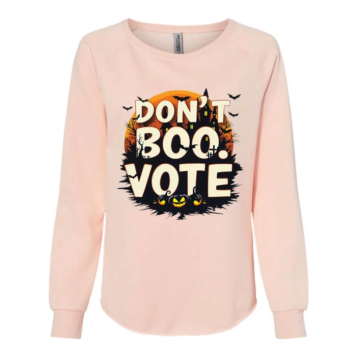 Funny Halloween DonT Boo Vote Spooky Pumpkin Womens California Wash Sweatshirt