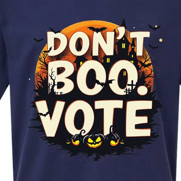 Funny Halloween DonT Boo Vote Spooky Pumpkin Sueded Cloud Jersey T-Shirt