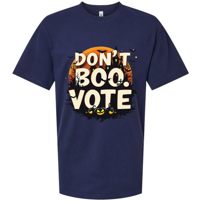 Funny Halloween DonT Boo Vote Spooky Pumpkin Sueded Cloud Jersey T-Shirt