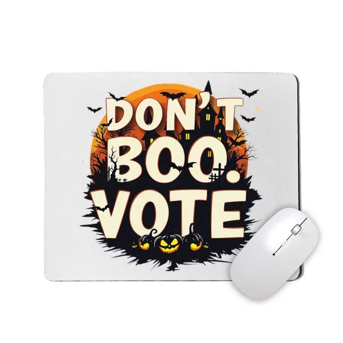 Funny Halloween DonT Boo Vote Spooky Pumpkin Mousepad