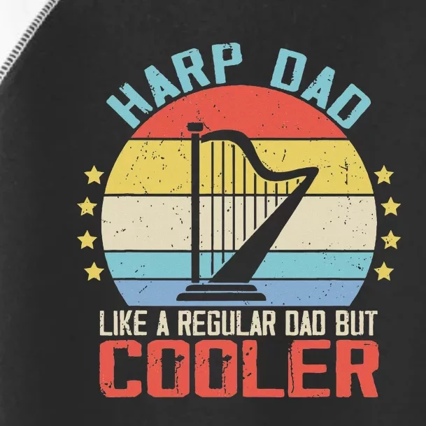 Funny Harpist Dad Like A Regular Dad Toddler Fine Jersey T-Shirt