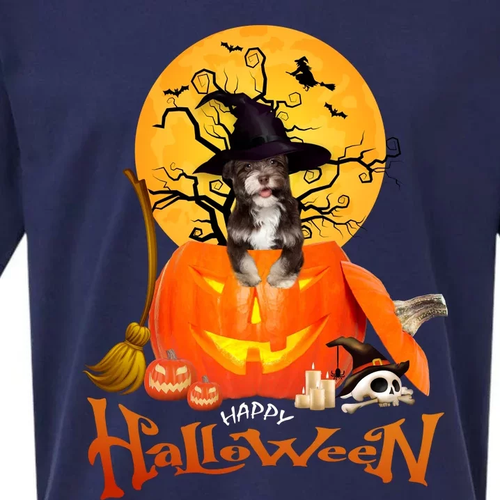 Funny Havanese Dog Spooky Halloween Sueded Cloud Jersey T-Shirt