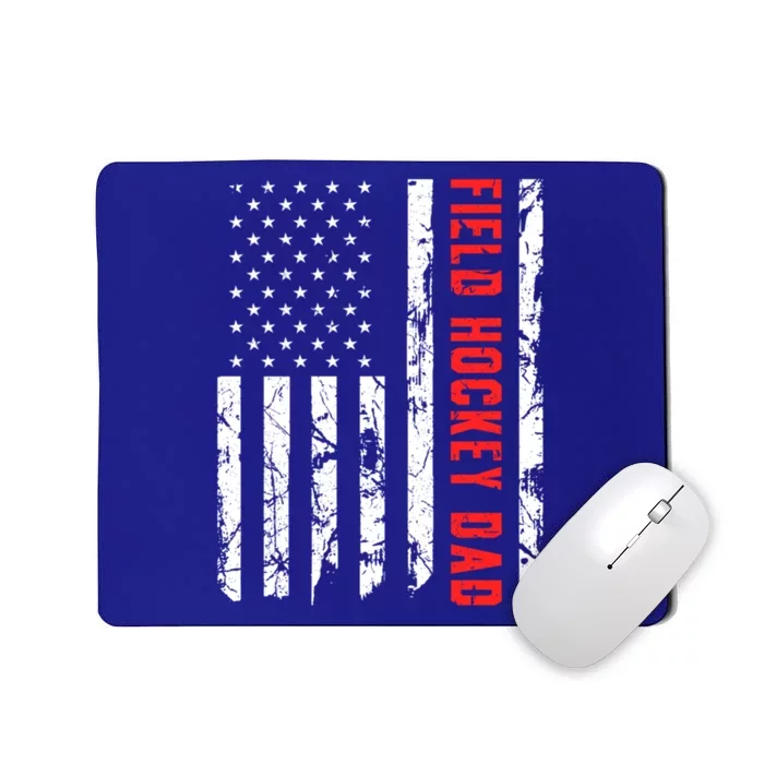 Field Hockey Dad American Flag Patriotic Hockey Player Gift Mousepad