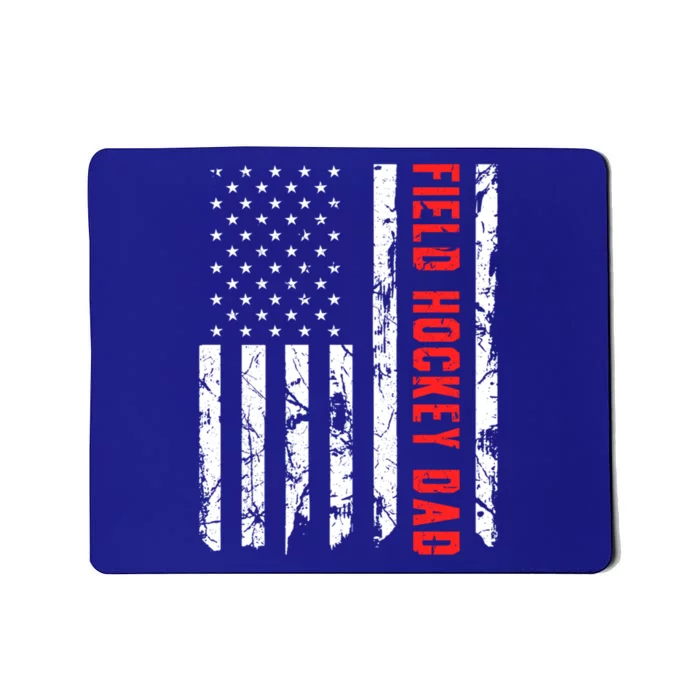 Field Hockey Dad American Flag Patriotic Hockey Player Gift Mousepad