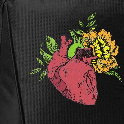 Floral Heart Earth Day Love Recycle Pro Environment Gift City Backpack