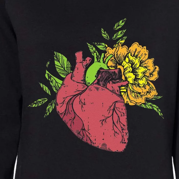 Floral Heart Earth Day Love Recycle Pro Environment Gift Womens California Wash Sweatshirt