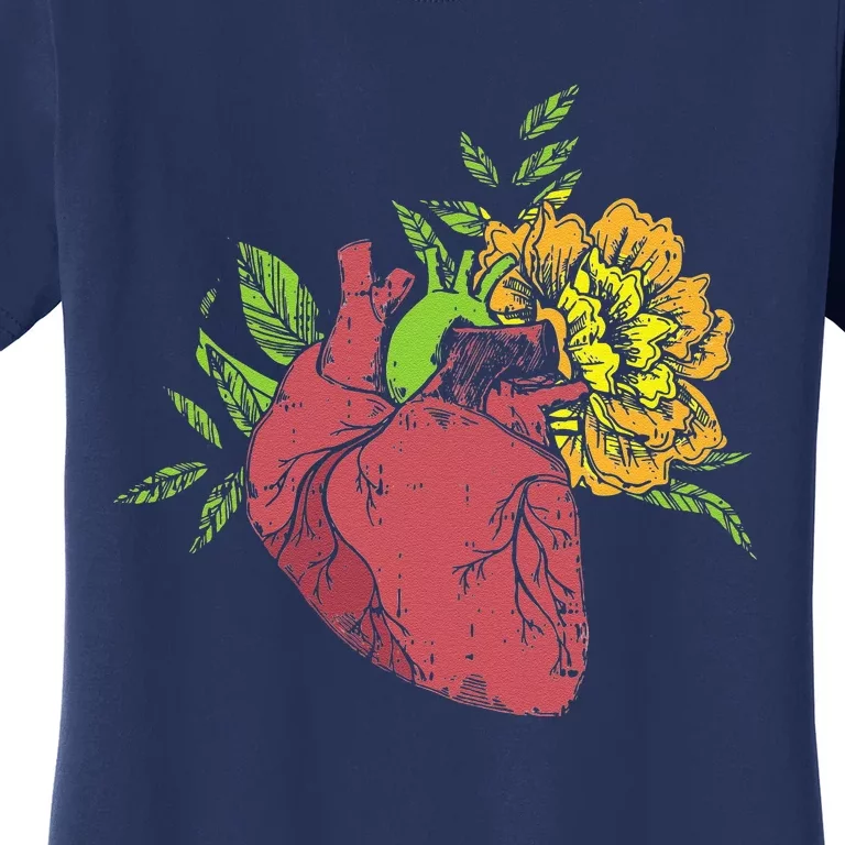 Floral Heart Earth Day Love Recycle Pro Environment Gift Women's T-Shirt