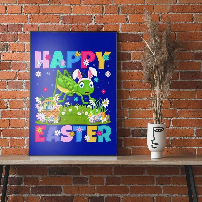 Funny Happy Easter Bunny Grasshopper Easter Sunday Gift Poster