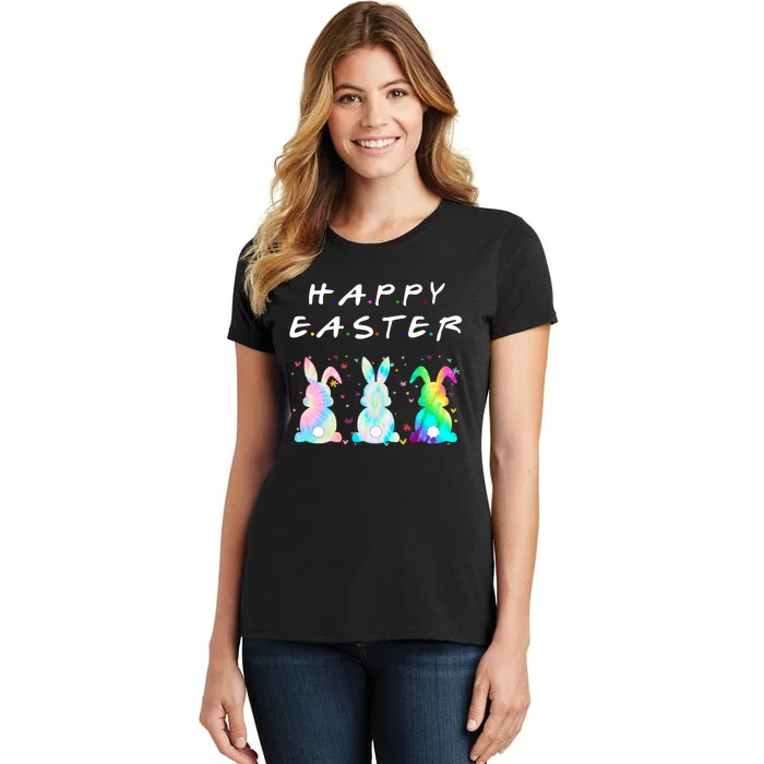 Friends Happy Easter Colorful Bunnies Women's T-Shirt