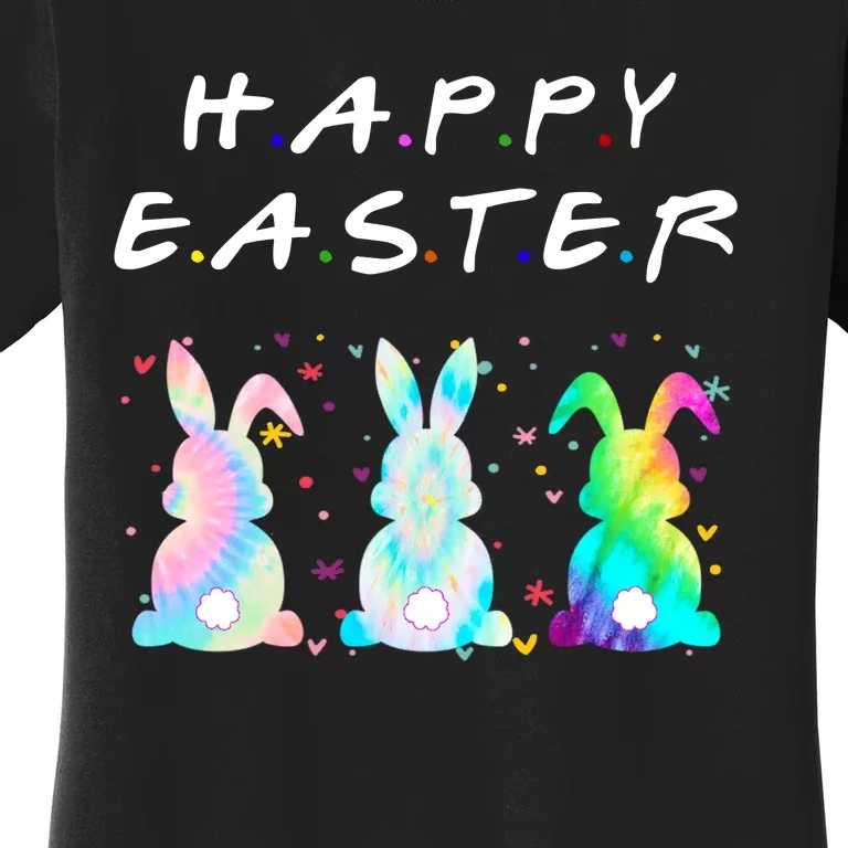 Friends Happy Easter Colorful Bunnies Women's T-Shirt