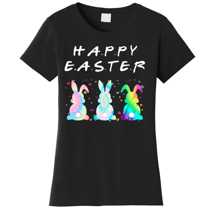 Friends Happy Easter Colorful Bunnies Women's T-Shirt