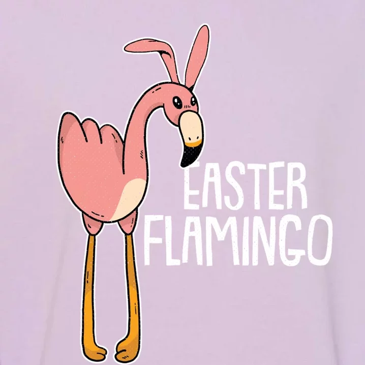 Flamingo Happy Easter Cute Bird Animal Lover Gift Garment-Dyed Sweatshirt