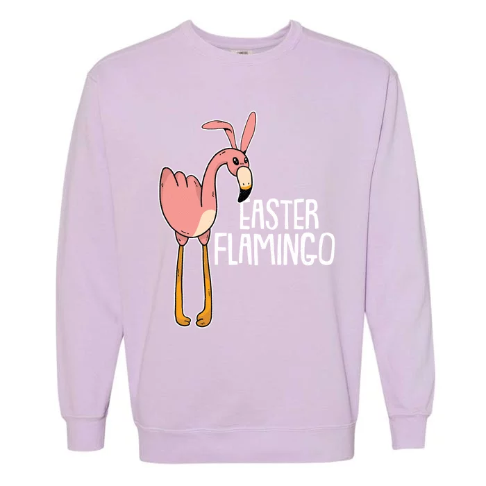 Flamingo Happy Easter Cute Bird Animal Lover Gift Garment-Dyed Sweatshirt