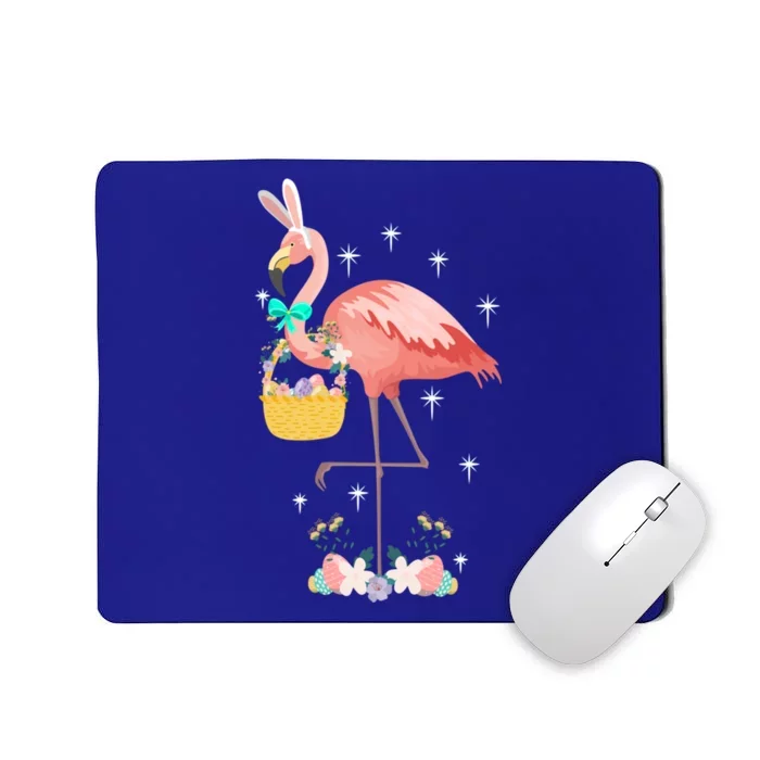 Flamingo Happy Easter Egg Hunt Rabbit Ears Hidden Eggs Cool Gift Mousepad