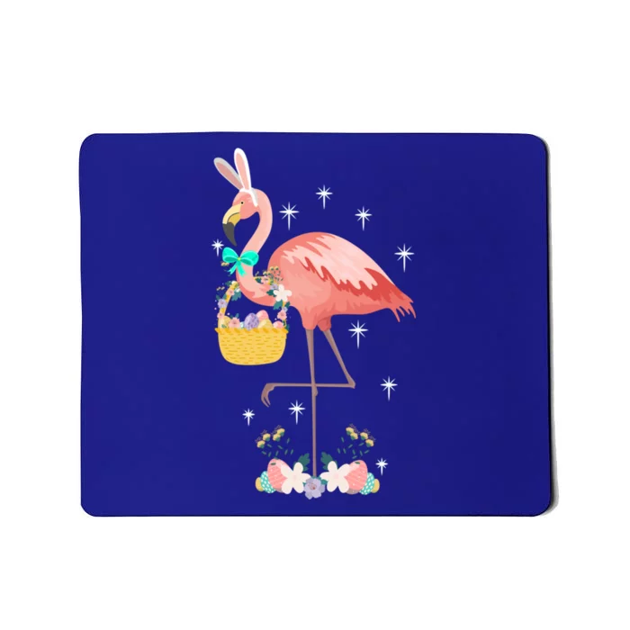 Flamingo Happy Easter Egg Hunt Rabbit Ears Hidden Eggs Cool Gift Mousepad