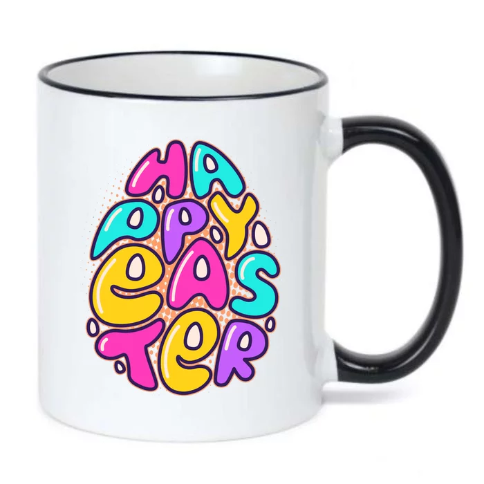 Funny Happy Easter Egg Black Color Changing Mug