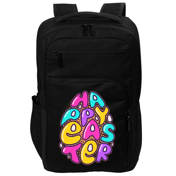 Funny Happy Easter Egg Impact Tech Backpack