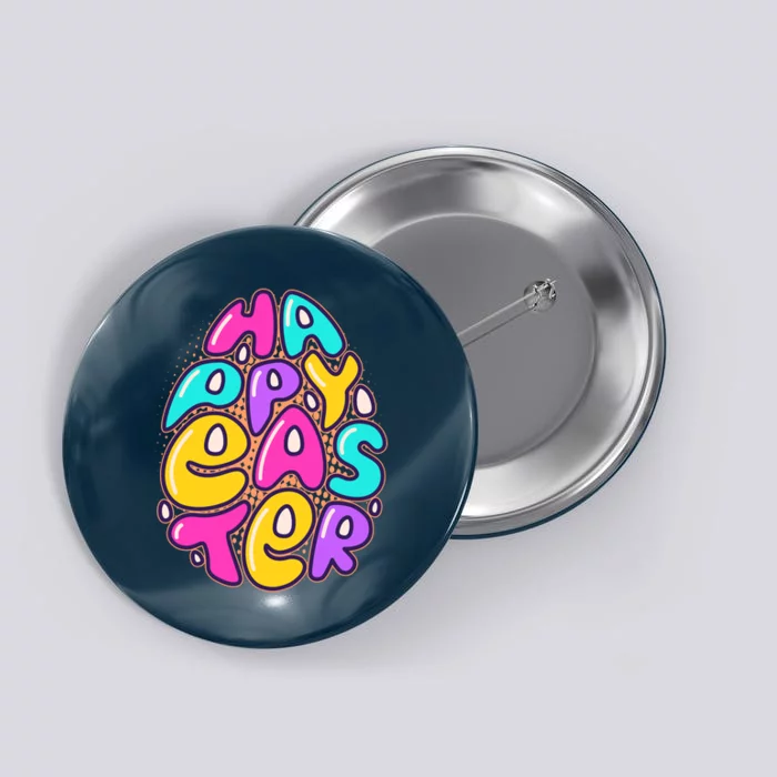 Funny Happy Easter Egg Button