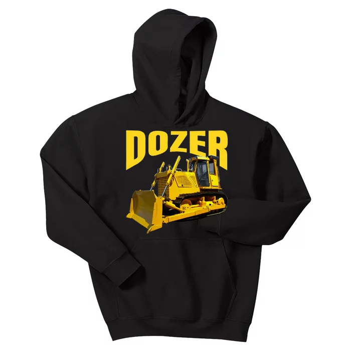 Fun Heavy Equipment Bulldozer Kids Hoodie