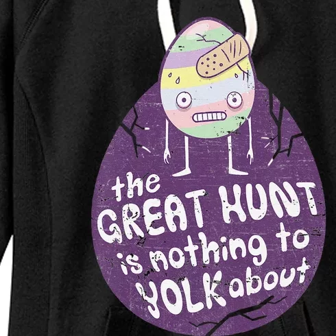 Funny Humorous Easter Egg Hunt Women's Fleece Hoodie