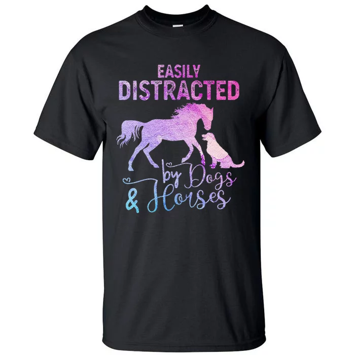 Funny Horse  Easily Distracted Tall T-Shirt